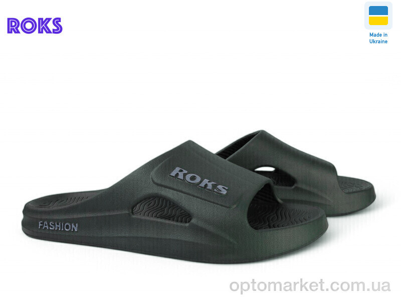 Купить Шльопанці чоловічі Roksol 511-017 зелений Roks зелений, фото 2