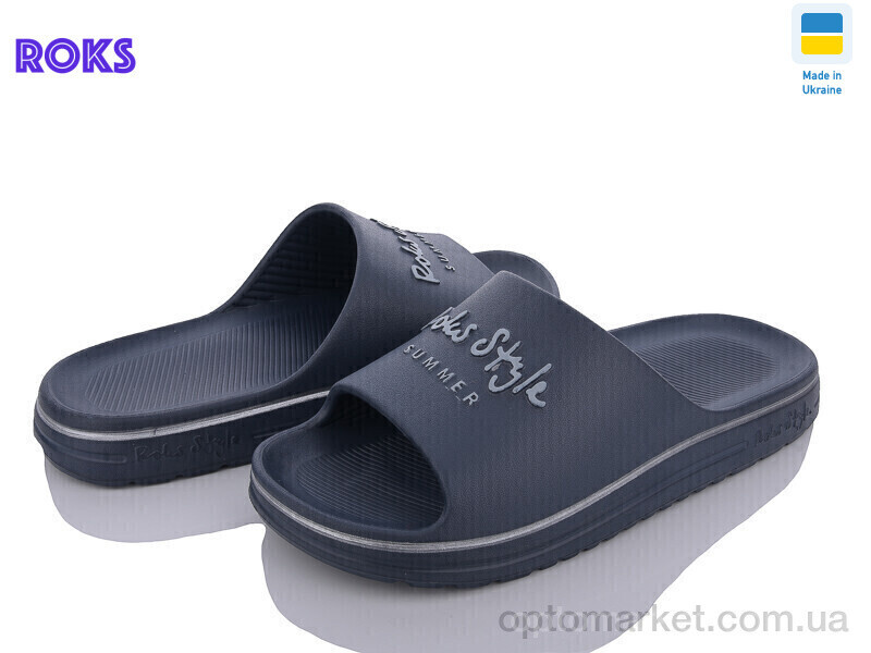 Купить Шльопанці чоловічі Roksol 520-019 Roks синій, фото 2