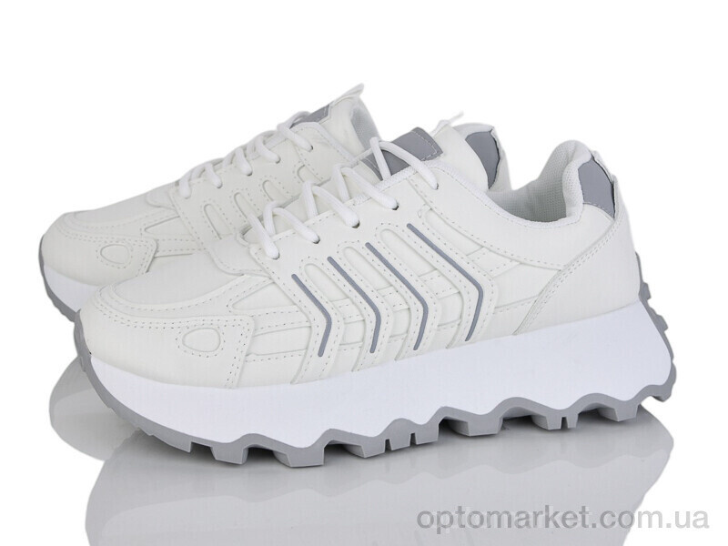 Купить Кросівки жіночі RR82-312 Бабочка-Mengfuna-AESD білий, фото 2