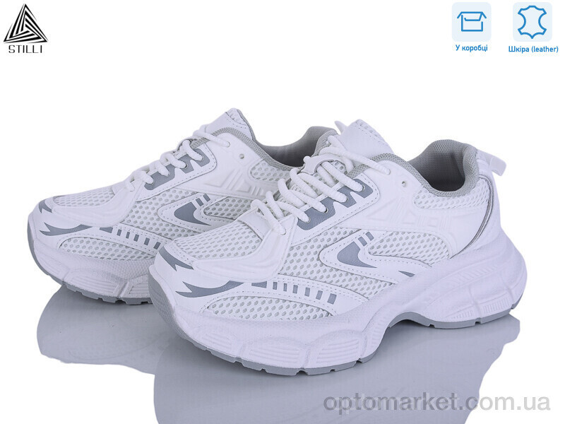 Купить Кросівки жіночі S300-2 шкіра Stilli білий, фото 2