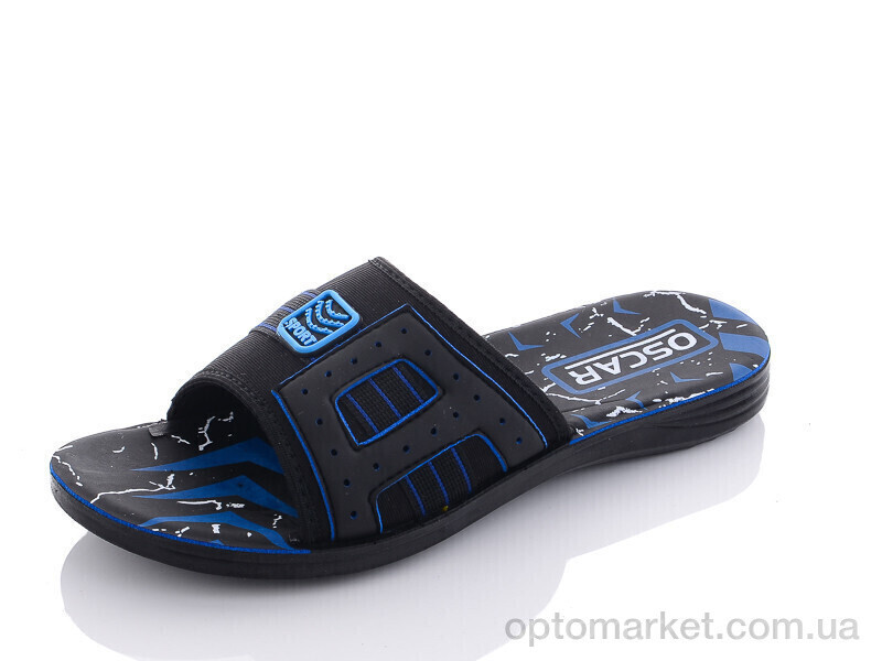 Купить Шльопанці чоловічі S32 blue Oscar чорний, фото 2