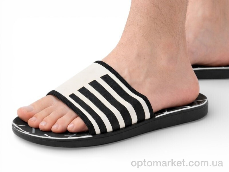Купить Шльопанці чоловічі S39 black (98741) Oscar білий, фото 2