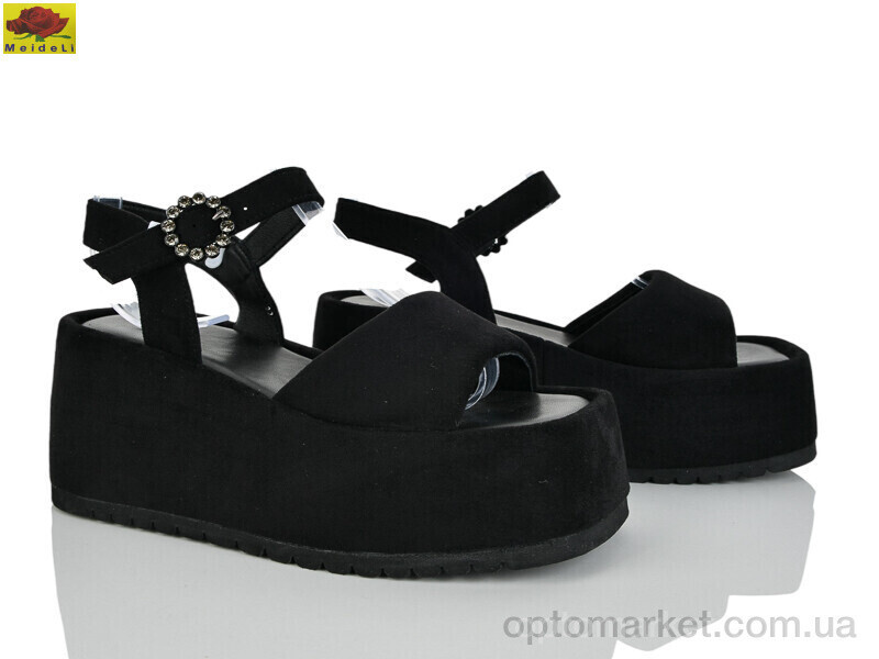 Купить Босоніжки жіночі S5757-11 Mei De Li чорний, фото 2
