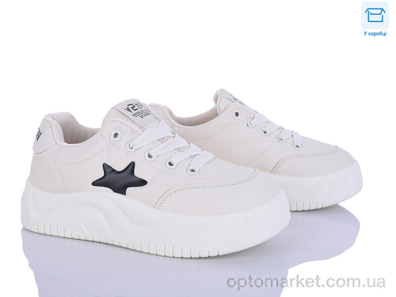 Купить Кросівки жіночі S6857-7 піна Lilin бежевий, фото 3