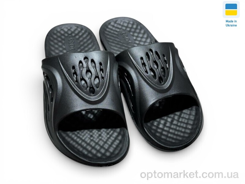 Купить Шльопанці чоловічі С73 чорний Krok чорний, фото 2