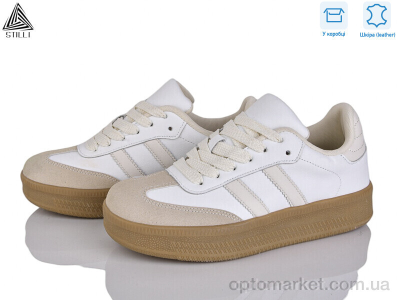 Купить Кросівки жіночі SD10-10 шкіра Stilli білий, фото 2