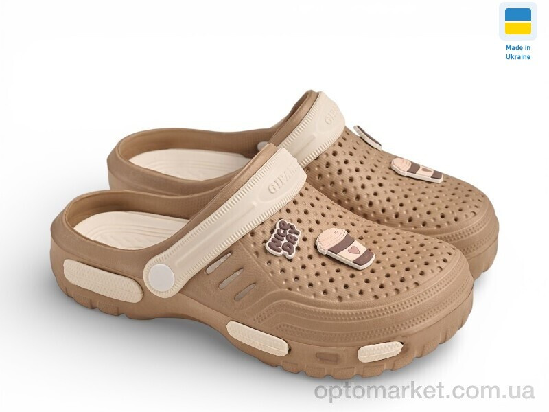 Купить Крокси жіночі СД48 мокко Gipanis коричневий, фото 2