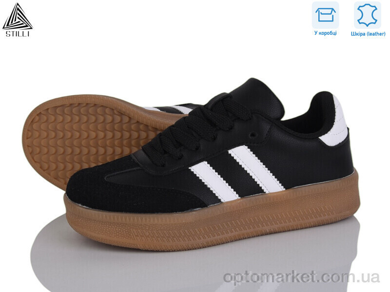 Купить Кросівки жіночі SD50-1 шкіра Stilli чорний, фото 2