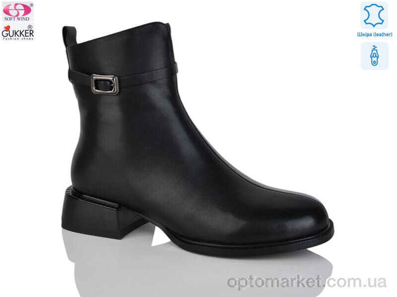 Купить Черевики жіночі SF8154 Gukkcr чорний, фото 2