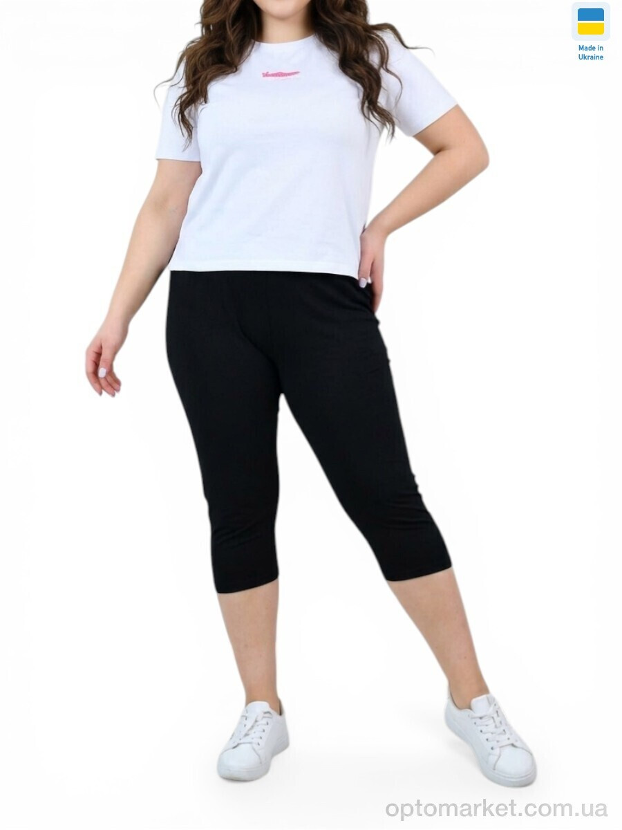 Купить Капрі жіночі Ш02 чорний Sport style чорний, фото 2