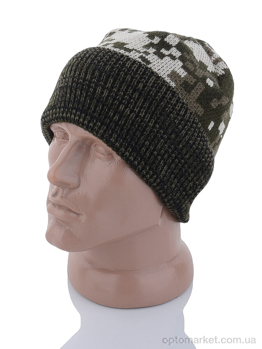 Купить Шапка чоловічі Шапка відгин піксель STARK зелений, фото 3