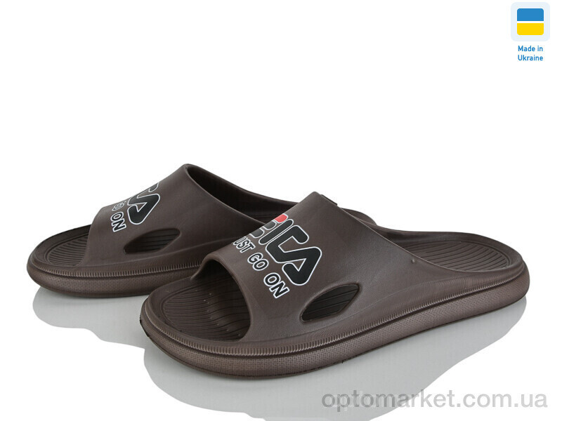 Купить Шльопанці чоловічі ШП3379 корич. Krok коричневий, фото 2