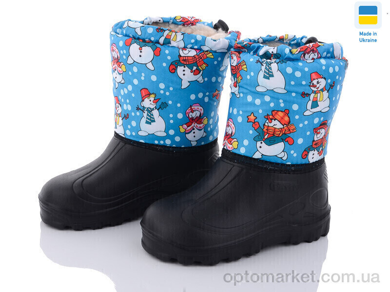 Купить Чоботи з піни дитячі СПП Сніговик блакитний 2025 Demur блакитний, фото 2