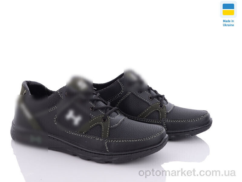 Купить Кросівки чоловічі SunShine КР52X чорно-зелений SunShine чорний, фото 4