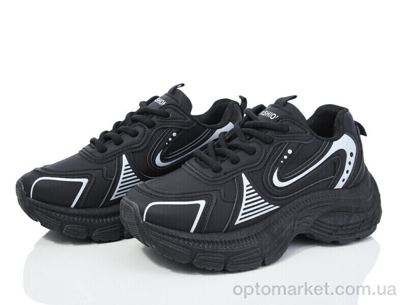 Купить Кросівки жіночі T0202 Loretta чорний, фото 2