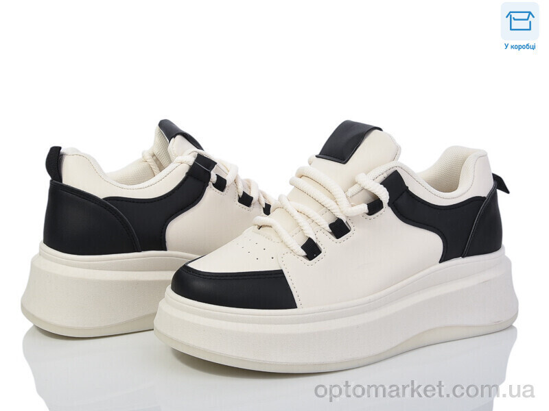 Купить Кросівки жіночі T10-3 YZY бежевий, фото 2