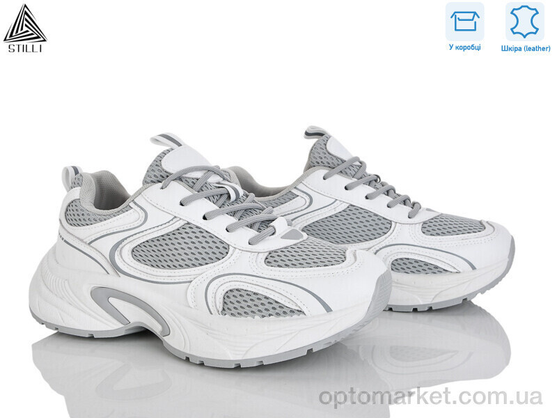 Купить Кросівки жіночі T10-7 шкіра Stilli сірий, фото 2