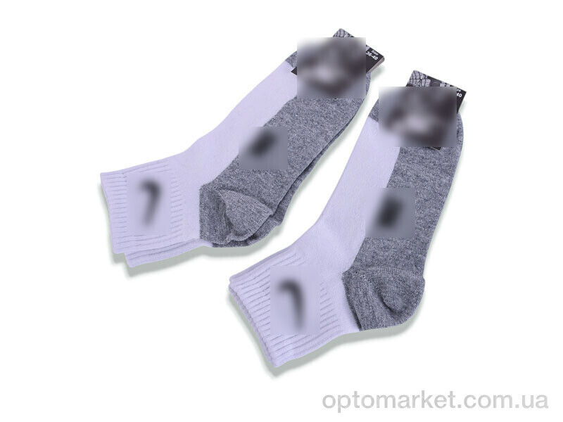 Купить Шкарпетки жіночі T348 white-grey N.ke білий, фото 3