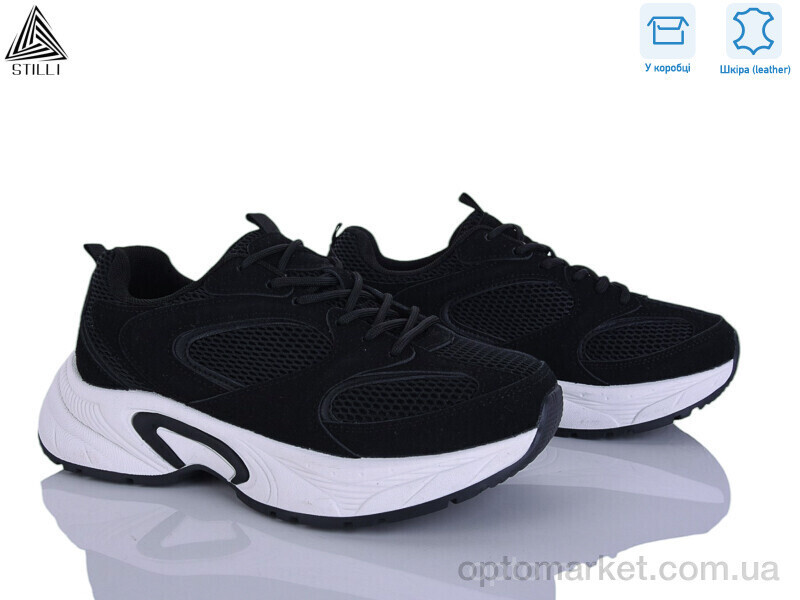 Купить Кросівки жіночі T60-3 шкіра Stilli чорний, фото 2