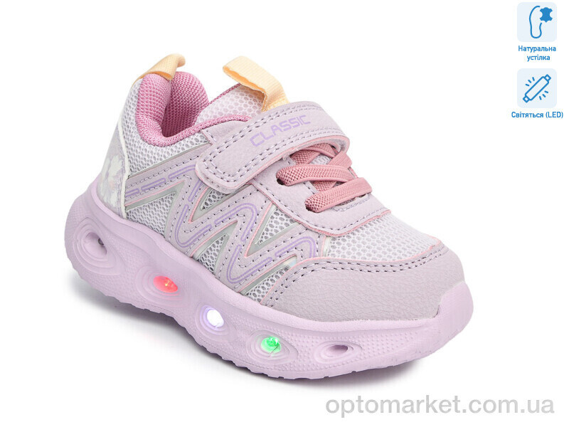 Купить Кросівки дитячі T60052C LED TOM.M фіолетовий, фото 3