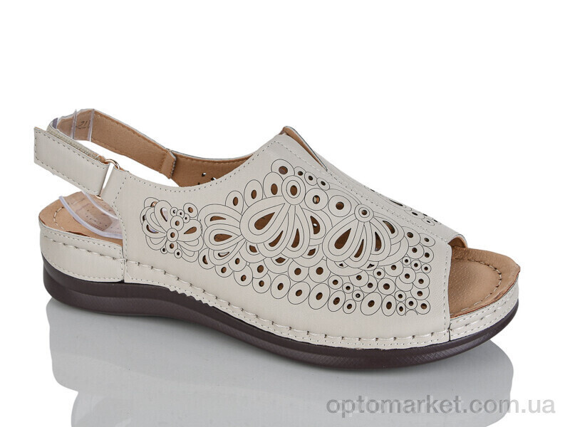 Купить Босоніжки жіночі T721-1 батал Leguzaza бежевий, фото 2