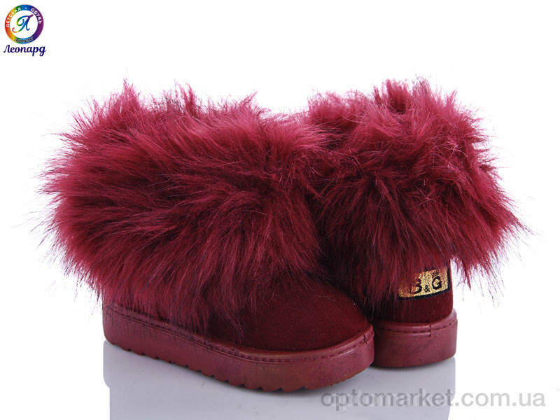 Купить Уги дитячі TH108-15 Леопард бордовий, фото 2