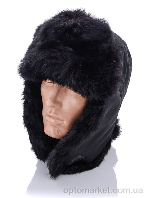 Купить Шапка чоловічі Ушанка чол. хутро кролик чорний STARK чорний, фото 2