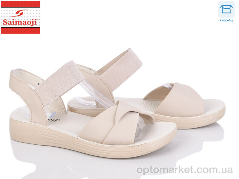 Купить Босоніжки жіночі V10-5 Saimaoji бежевий, фото 2