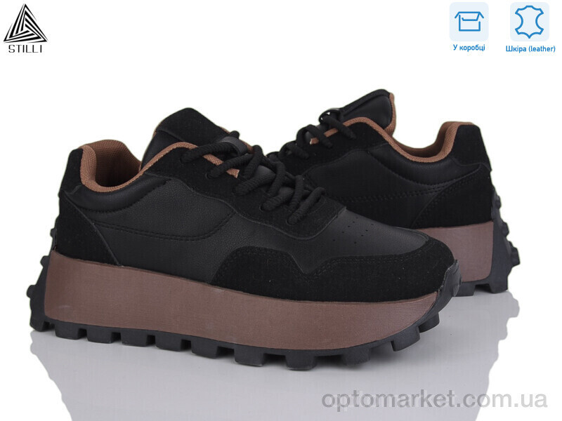 Купить Кросівки жіночі V270-2 шкіра Stilli чорний, фото 2