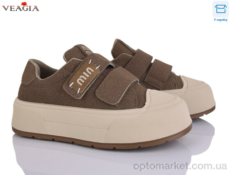 Купить Кросівки жіночі V3329-2 Veagia коричневий, фото 2