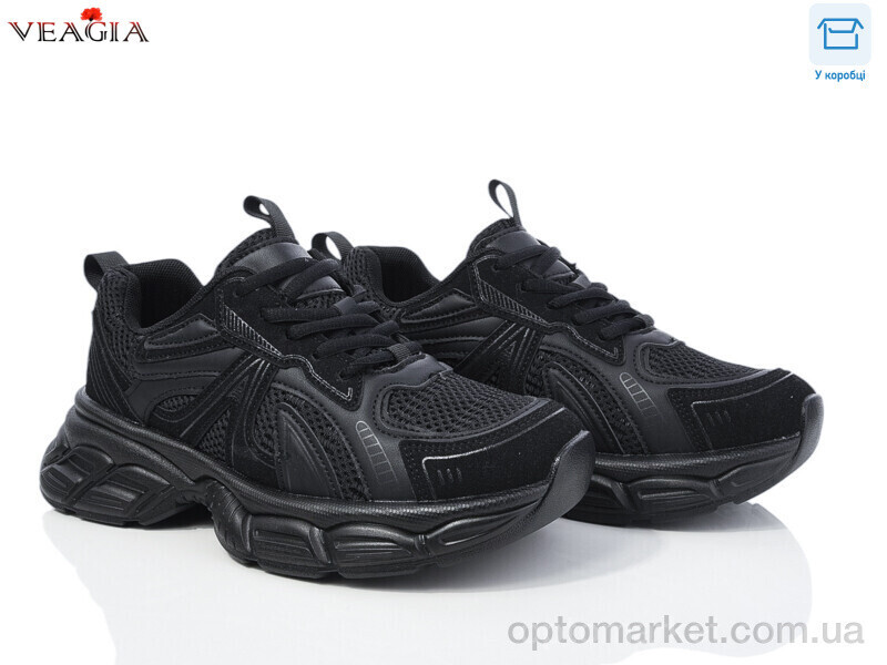Купить Кросівки жіночі V3511 FAN чорний, фото 2