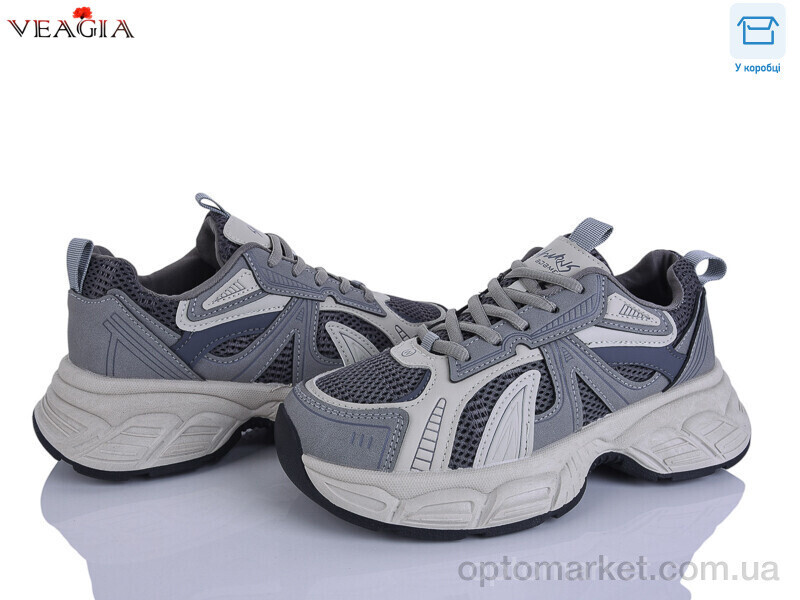 Купить Кросівки жіночі V983-5 Veagia сірий, фото 3
