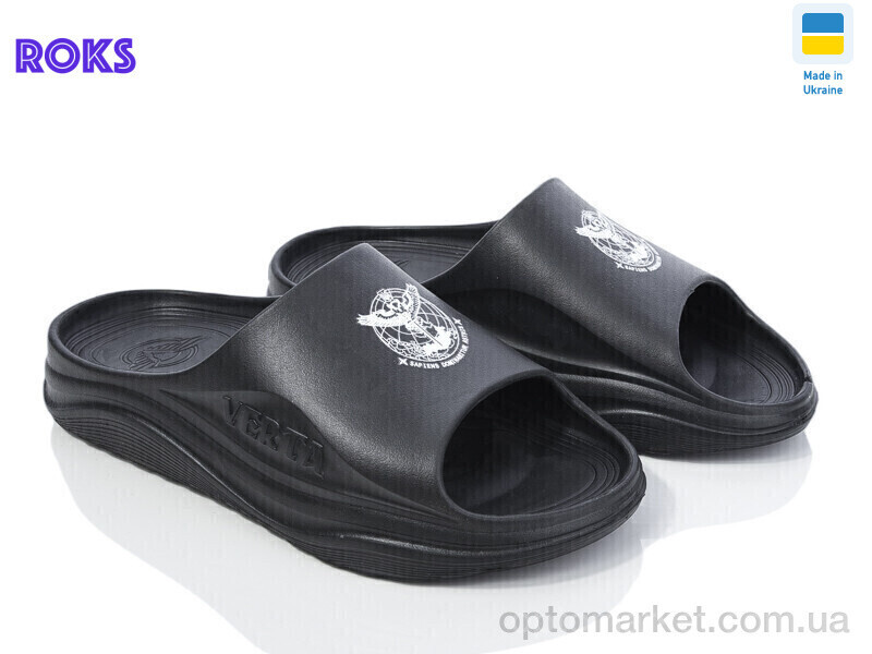 Купить Шльопанці чоловічі Verta 1001G чорний Verta чорний, фото 2