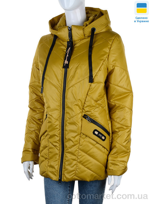 Купить Куртка жіночі Весна 1 гірчиця Divo жовтий, фото 4