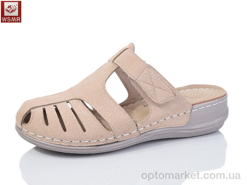 Купить Шльопанці жіночі W01-3 WSMR бежевий, фото 2