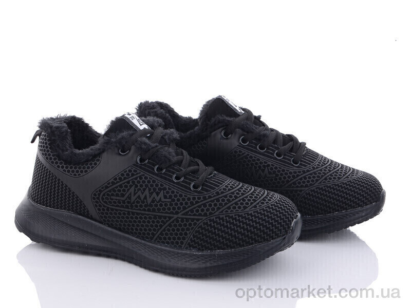 Купить Кросівки унісекс W156-1 LQD чорний, фото 2