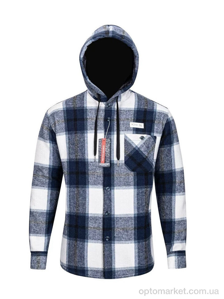 Купить Сорочка чоловічі W2510 navy Ovento, фото 2