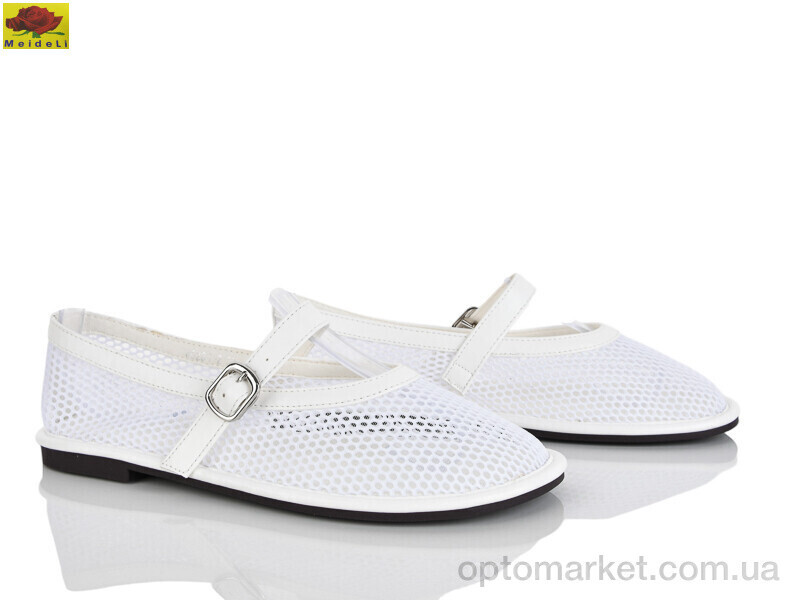 Купить Балетки жіночі W5231-2 Mei De Li білий, фото 2