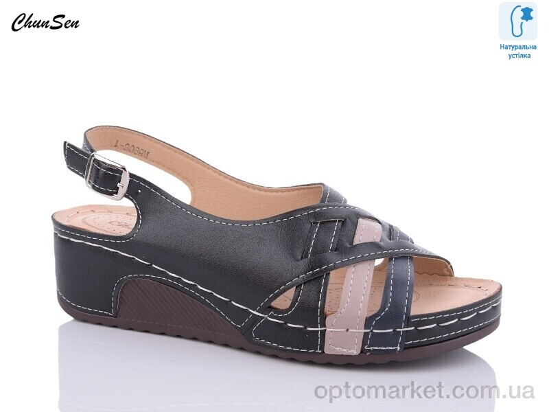 Купить Босоніжки жіночі W8906-1 Chunsen чорний, фото 2