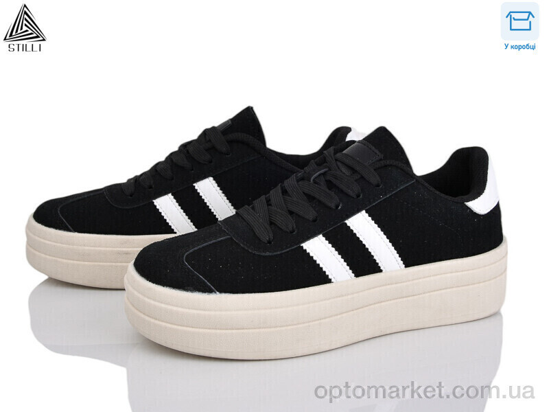 Купить Кросівки жіночі WA170-9R шкіра Stilli чорний, фото 2