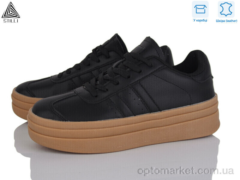 Купить Кросівки жіночі WA20-2 шкіра Stilli чорний, фото 2
