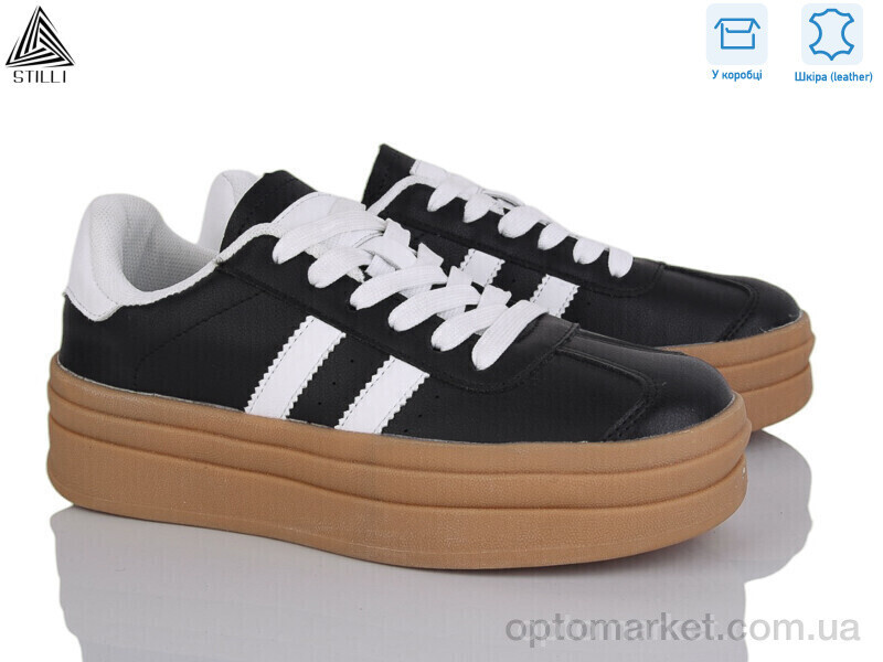 Купить Кросівки жіночі WA20-6 шкіра Stilli чорний, фото 2