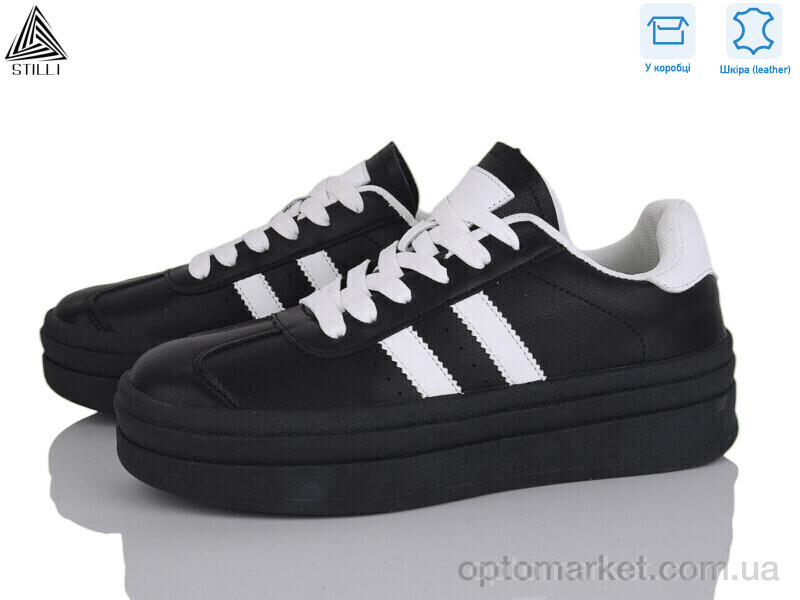 Купить Кросівки жіночі WA20-7 шкіра Stilli чорний, фото 2