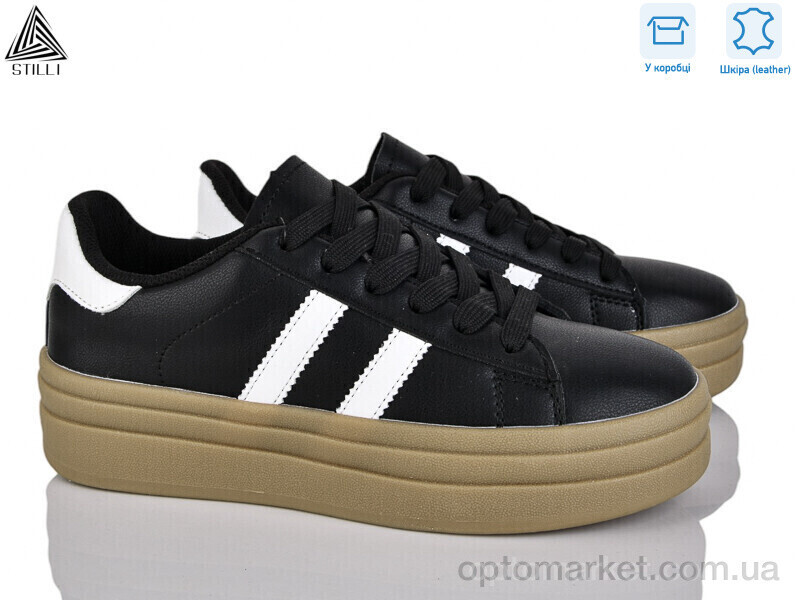 Купить Кросівки жіночі WA50-1 шкіра Stilli чорний, фото 2