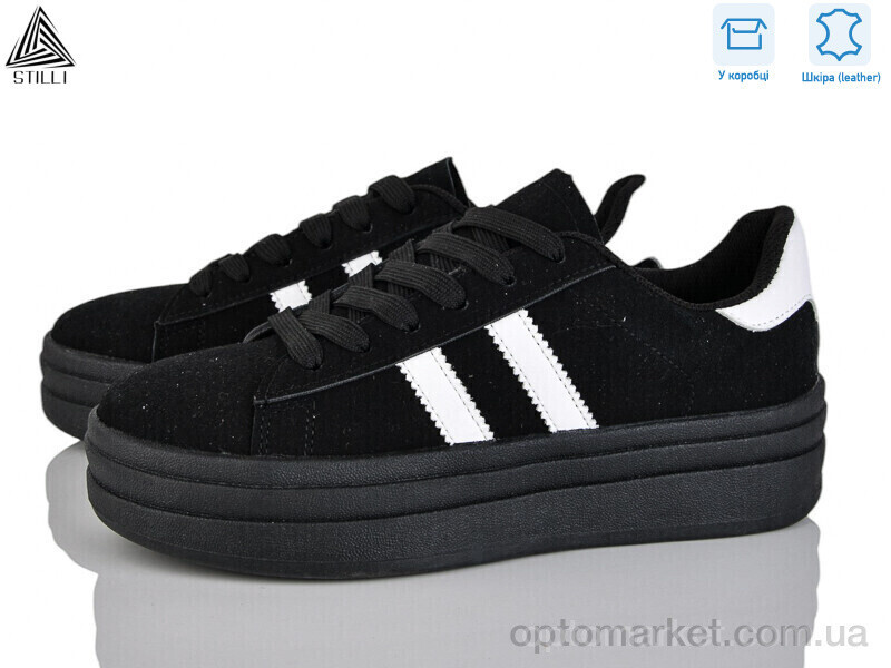 Купить Кросівки жіночі WA60-3R шкіра Stilli чорний, фото 2