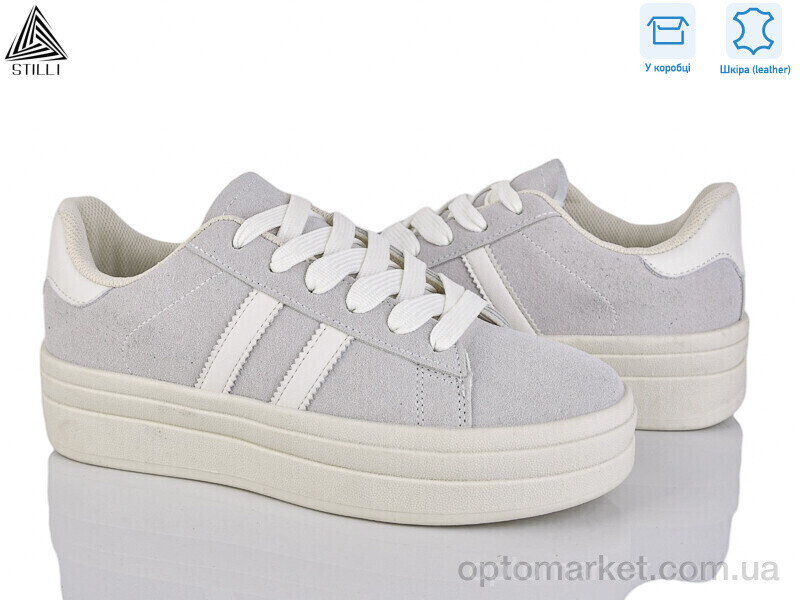 Купить Кросівки жіночі WA60-7R шкіра Stilli сірий, фото 2