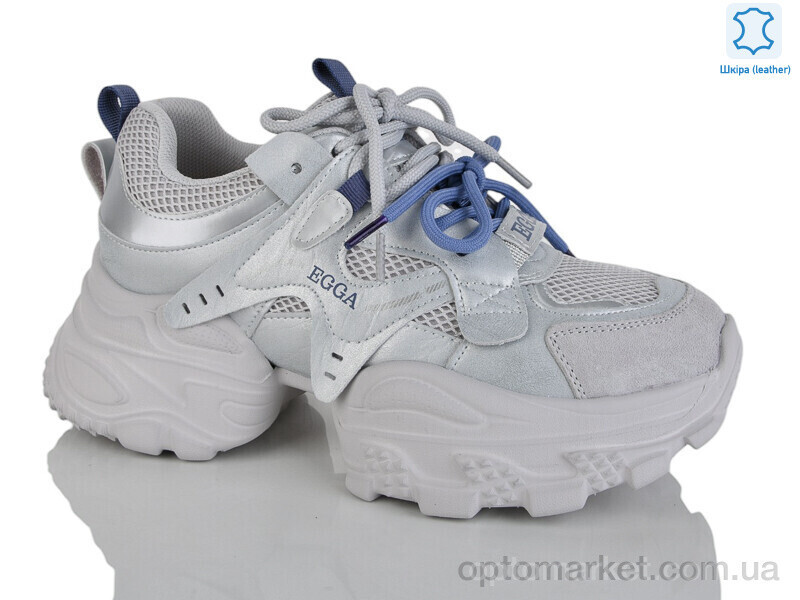 Купить Кросівки жіночі WDP1855-15 Egga сірий, фото 2