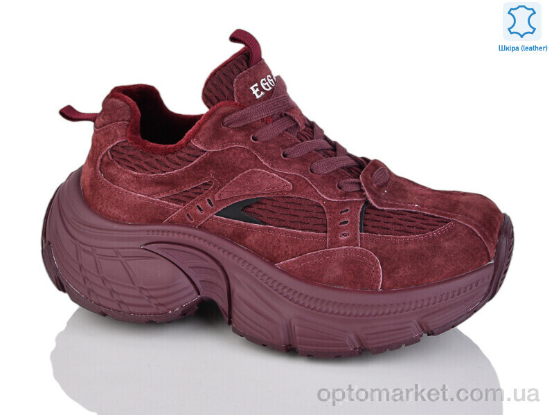 Купить Кросівки жіночі WDP1889-58 Egga бордовий, фото 2