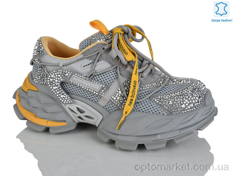 Купить Кросівки жіночі WDP2032-9 Egga сірий, фото 2