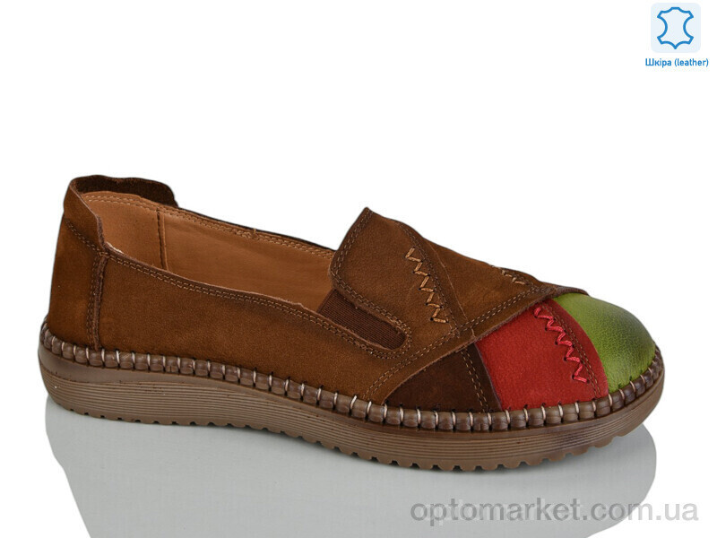 Купить Туфлі жіночі WDP2035-5 Egga коричневий, фото 2